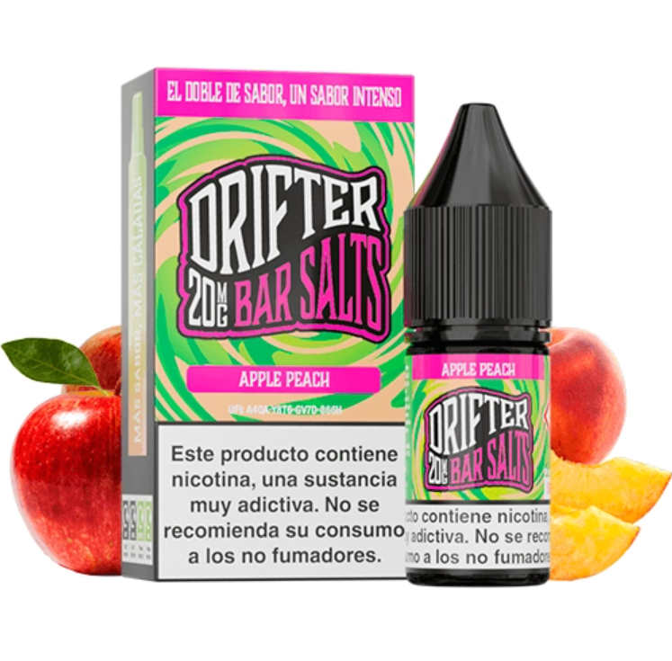 Bar Salts Apple Peach 10ml - Drifter Juice Sauz