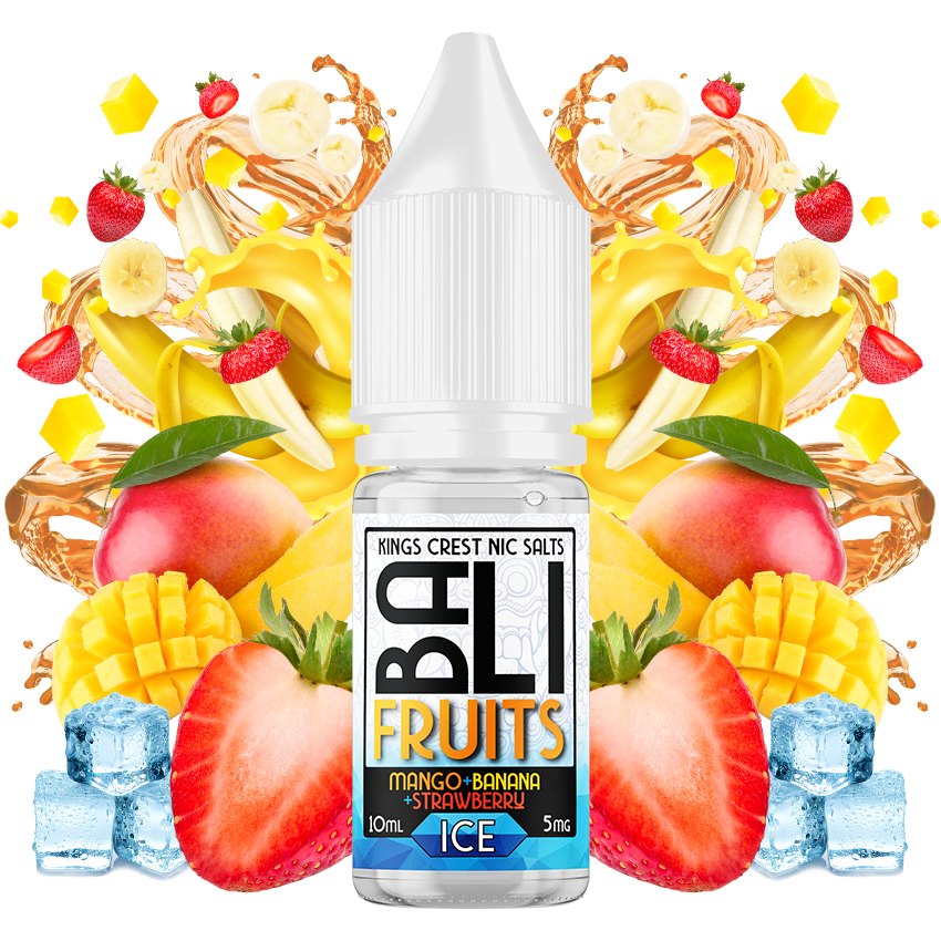 Mango + Banana + Strawberry Ice 10ml - Bali Fruits Salts by Kings Crest