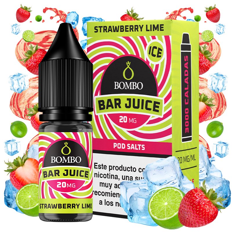 Strawberry Lime Ice 10ml - Bombo Bar Juice