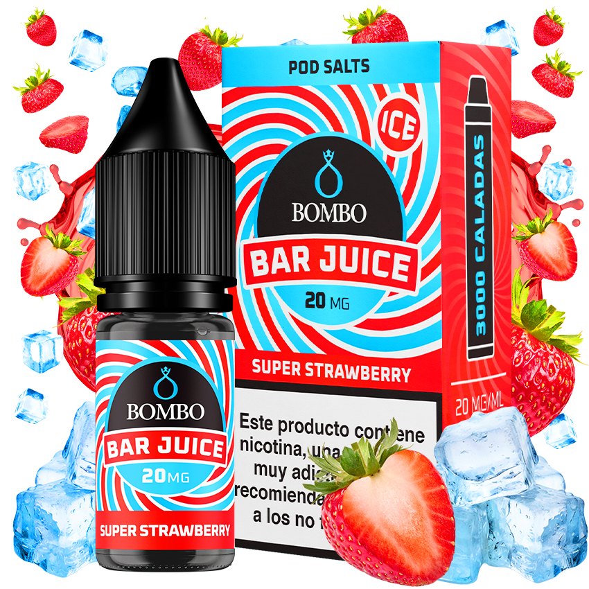 Super Strawberry Ice 10ml - Bombo Bar Juice