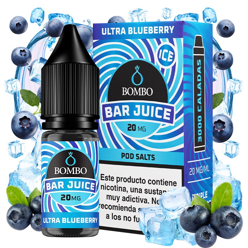 Ultra Blueberry Ice 10ml - Bombo Bar Juice