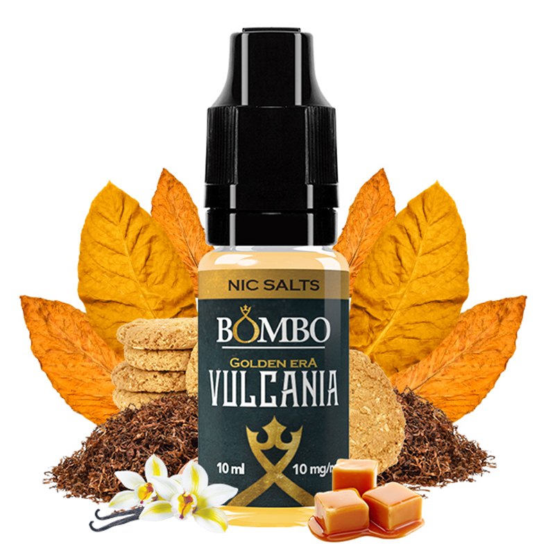 Vulcania 10ml - Golden Era Nic Salts by Bombo