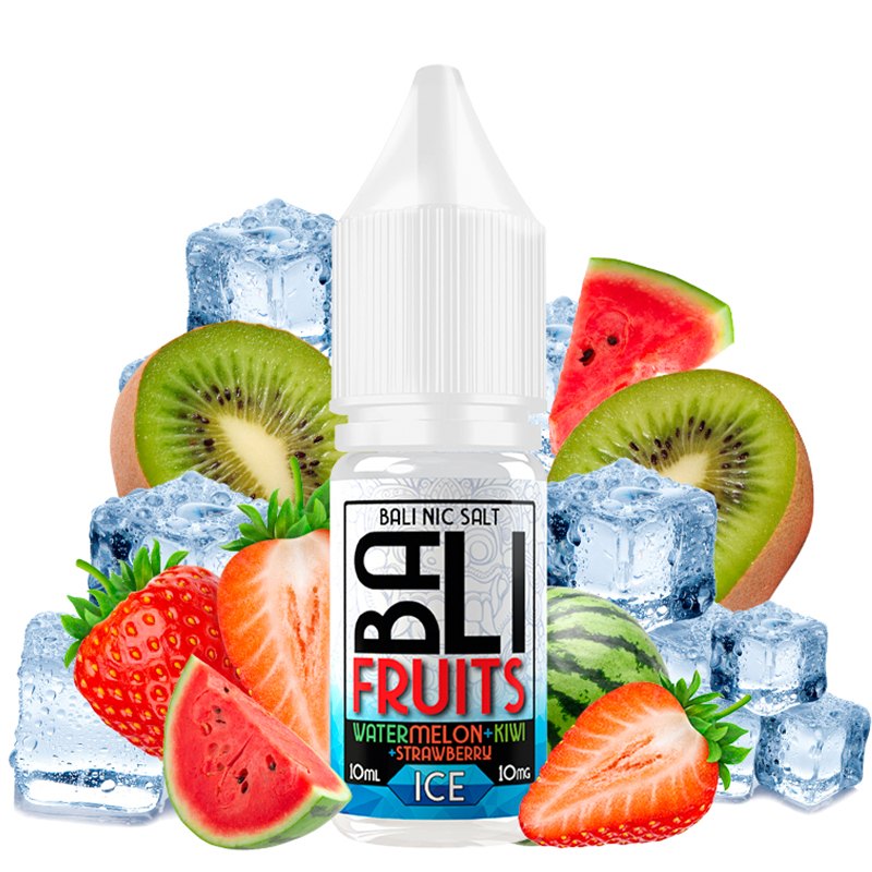 Watermelon + Kiwi + Strawberry Ice 10ml - Bali Fruits Salts by Kings Crest