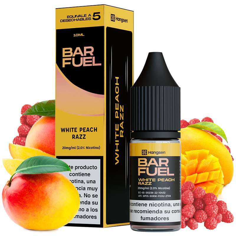 White Peach Razz 10ml - Bar Fuel