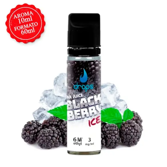 Blackberry Ice - Drops All In 10ml (Longfill) (10mg)