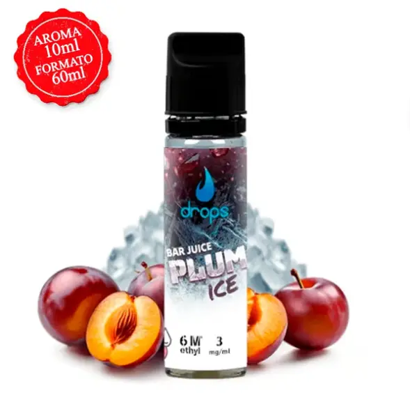 Plum Ice - Drops All In 10ml (Longfill) (10mg)