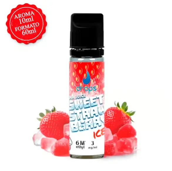 Sweet Strawberry Ice - Drops All In 10ml (Longfill) (10mg)
