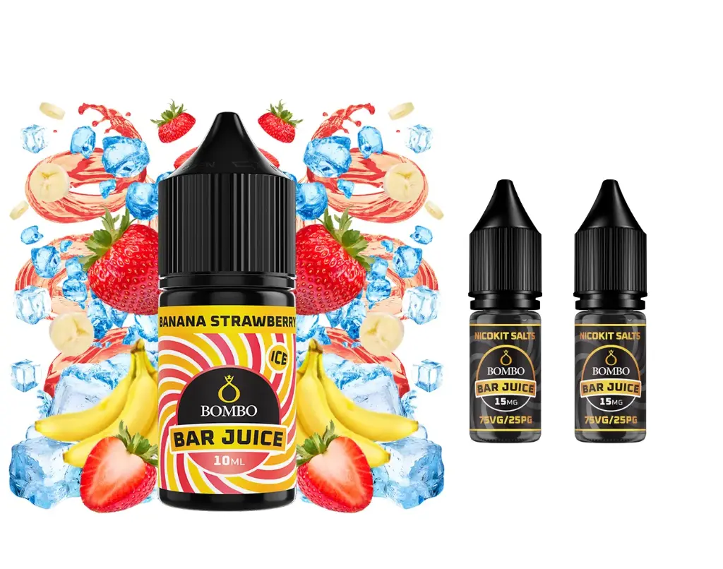 Aroma Banana Strawberry Ice 10ml/30 (Longfill) - Bombo Bar Juice