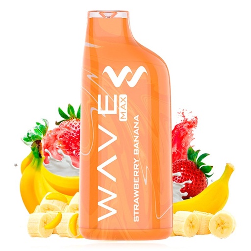 Desechable Strawberry Banana 8000puffs - Bud Vape Wave Max