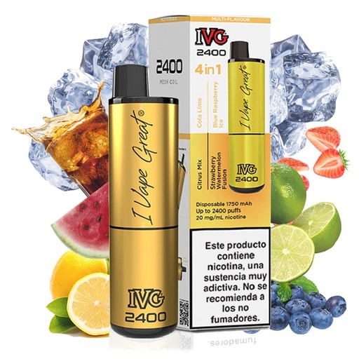 Pod desechable Summer Edition 4 en 1 2400puffs - IVG