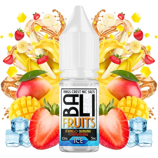 Mango + Banana + Strawberry Ice 10ml - Bali Fruits Salts by Kings Crest