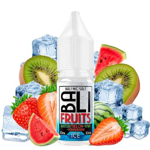 Watermelon + Kiwi + Strawberry Ice 10ml - Bali Fruits Salts by Kings Crest